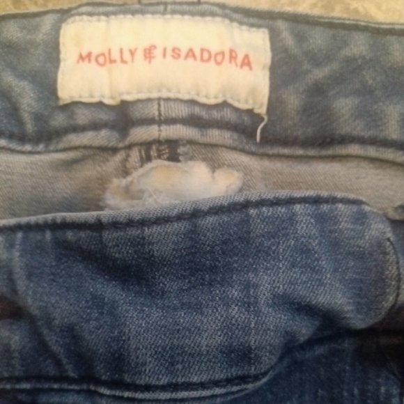 Molly Isadora  Womens  Distressed  Mid Rise Dark Wash Stretch  Jeans Size 22 - Picture 5 of 9